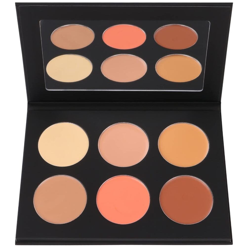 Makeup Concealer Palette New 6 Color Correct Professional Highlighter DARK‎